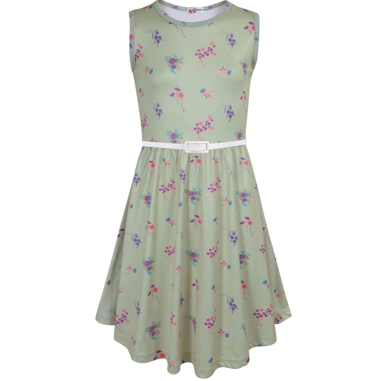 Sleeveless Girls Wild Flowers Skater