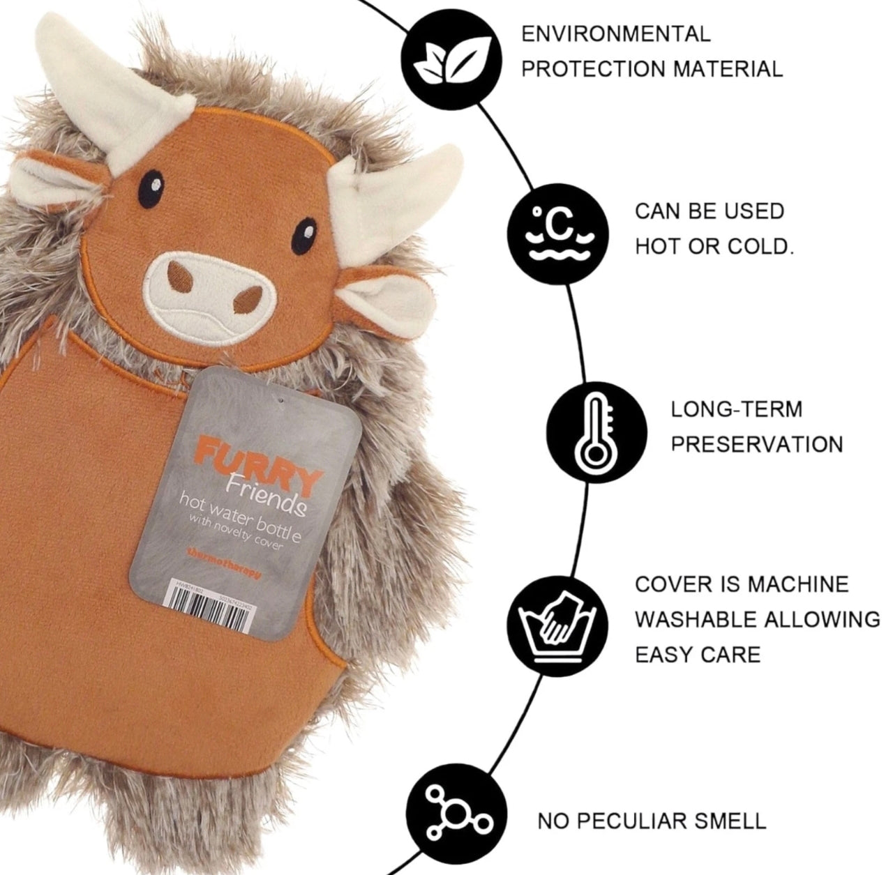 Furry Friends Novelty Hot Water Bottle