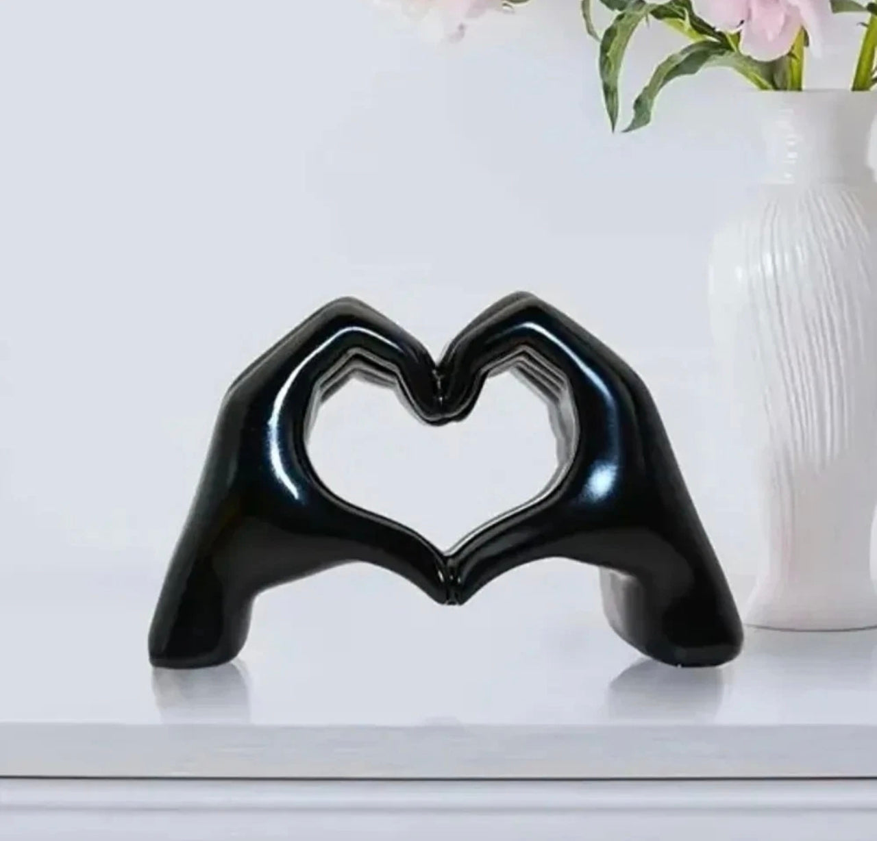 Resin Heart Hands Ornament