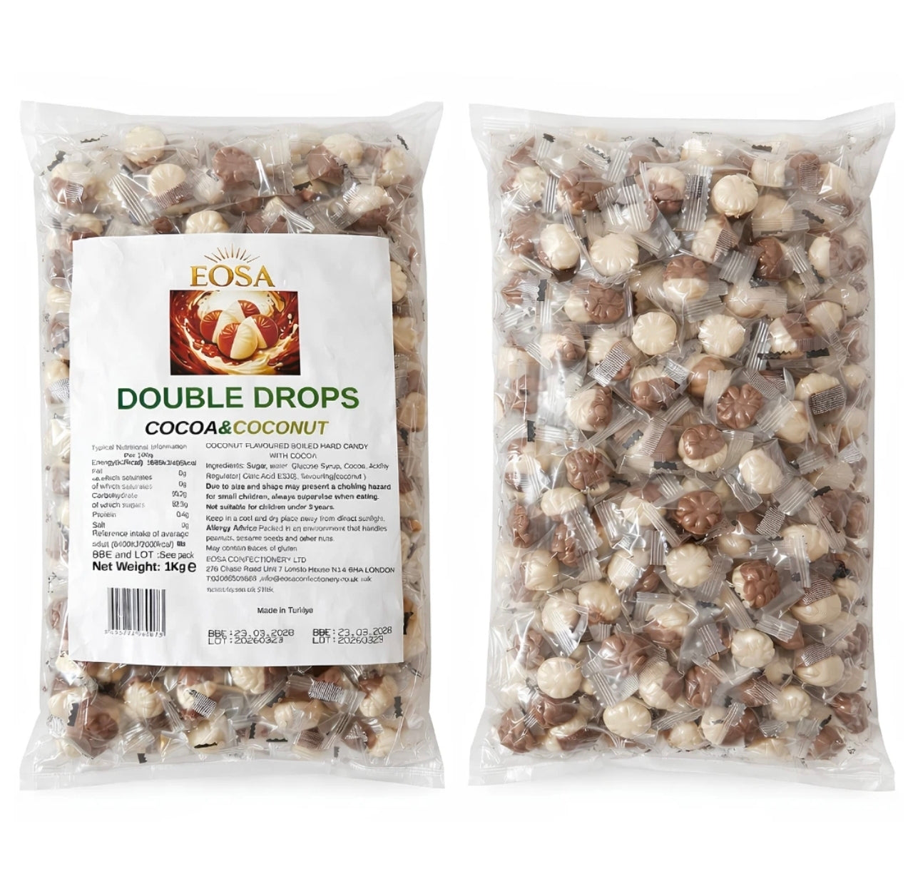 1kg Double Drops Cocoa & Coconut
