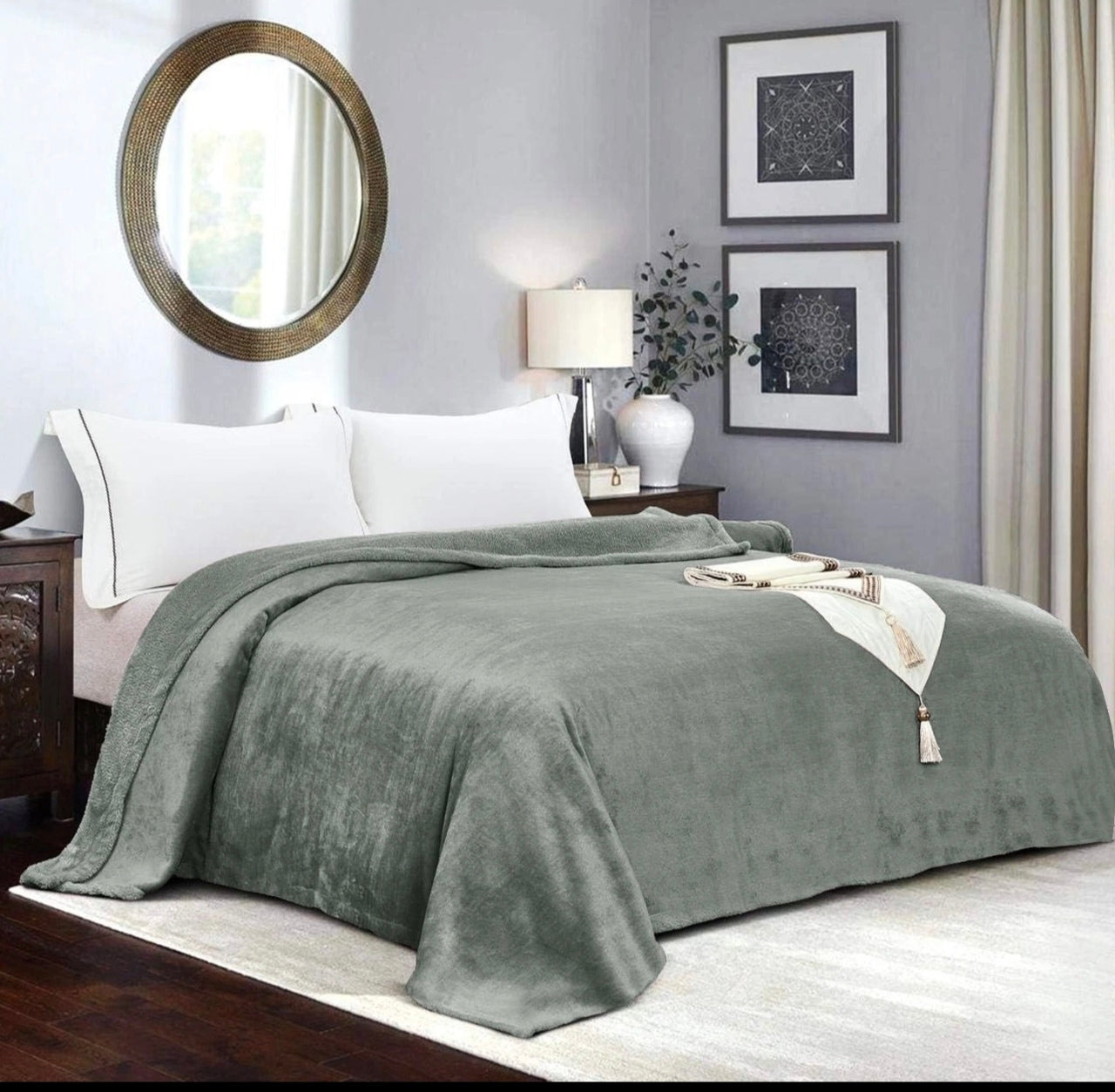 Large Mink Fleece Throws