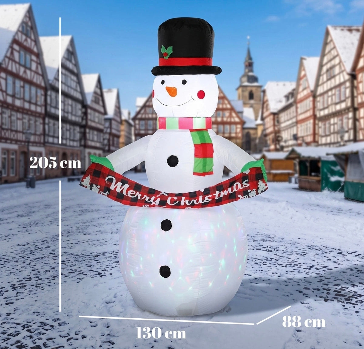 6.7ft Inflatable Snowman