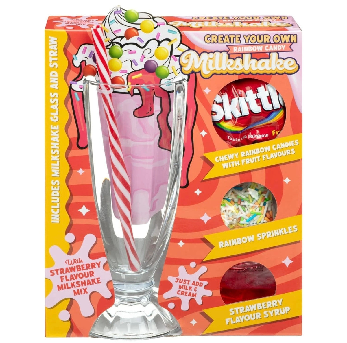 Make Your Own Rainbow Candy Milkshake