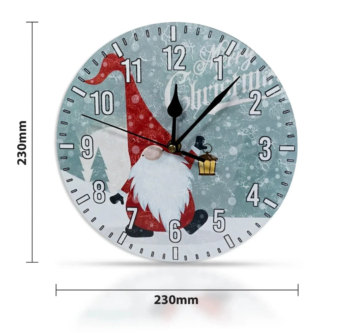 9" Christmas Gonk Wall Clock