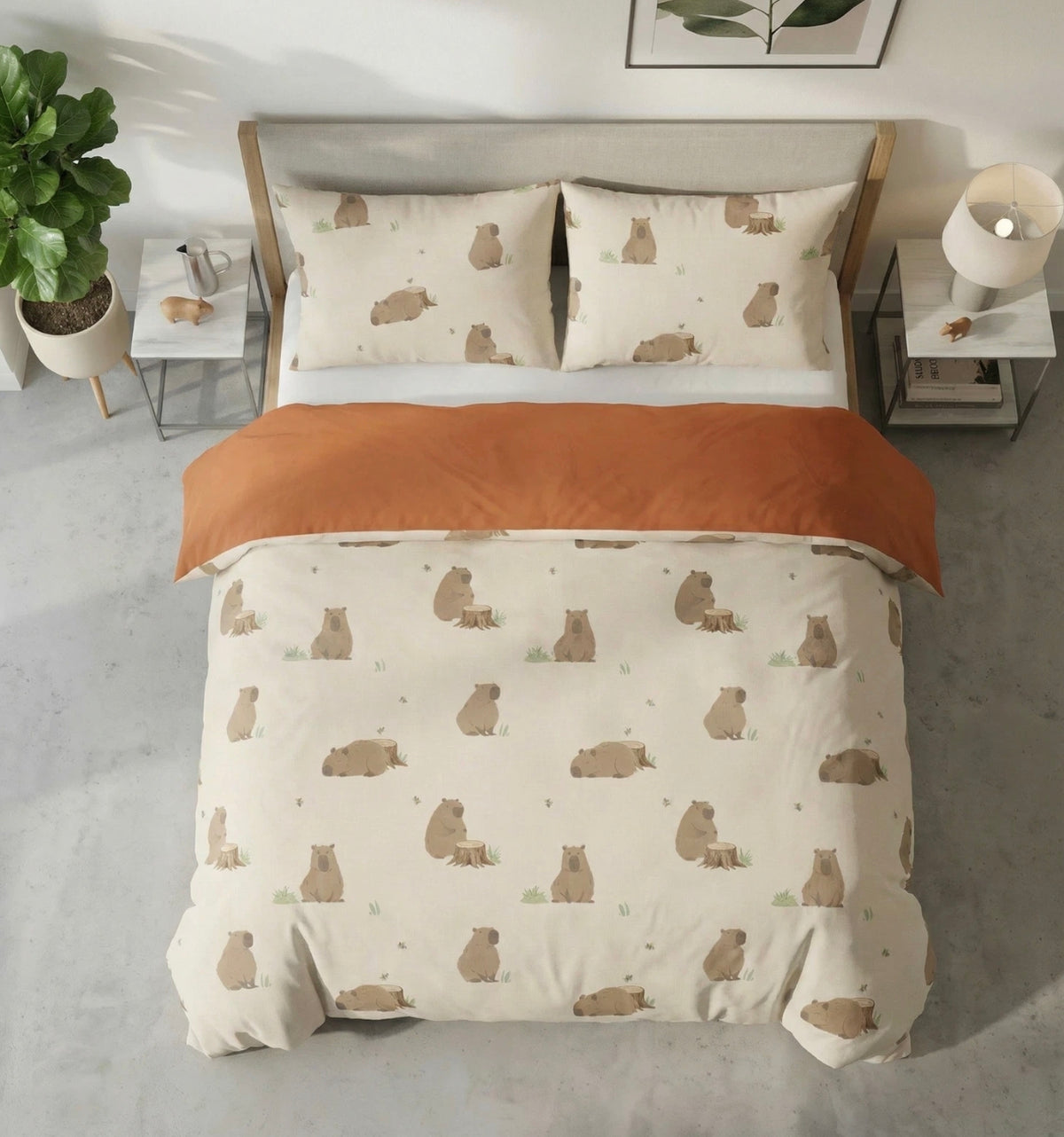 Happy Capybara Bedding Sets