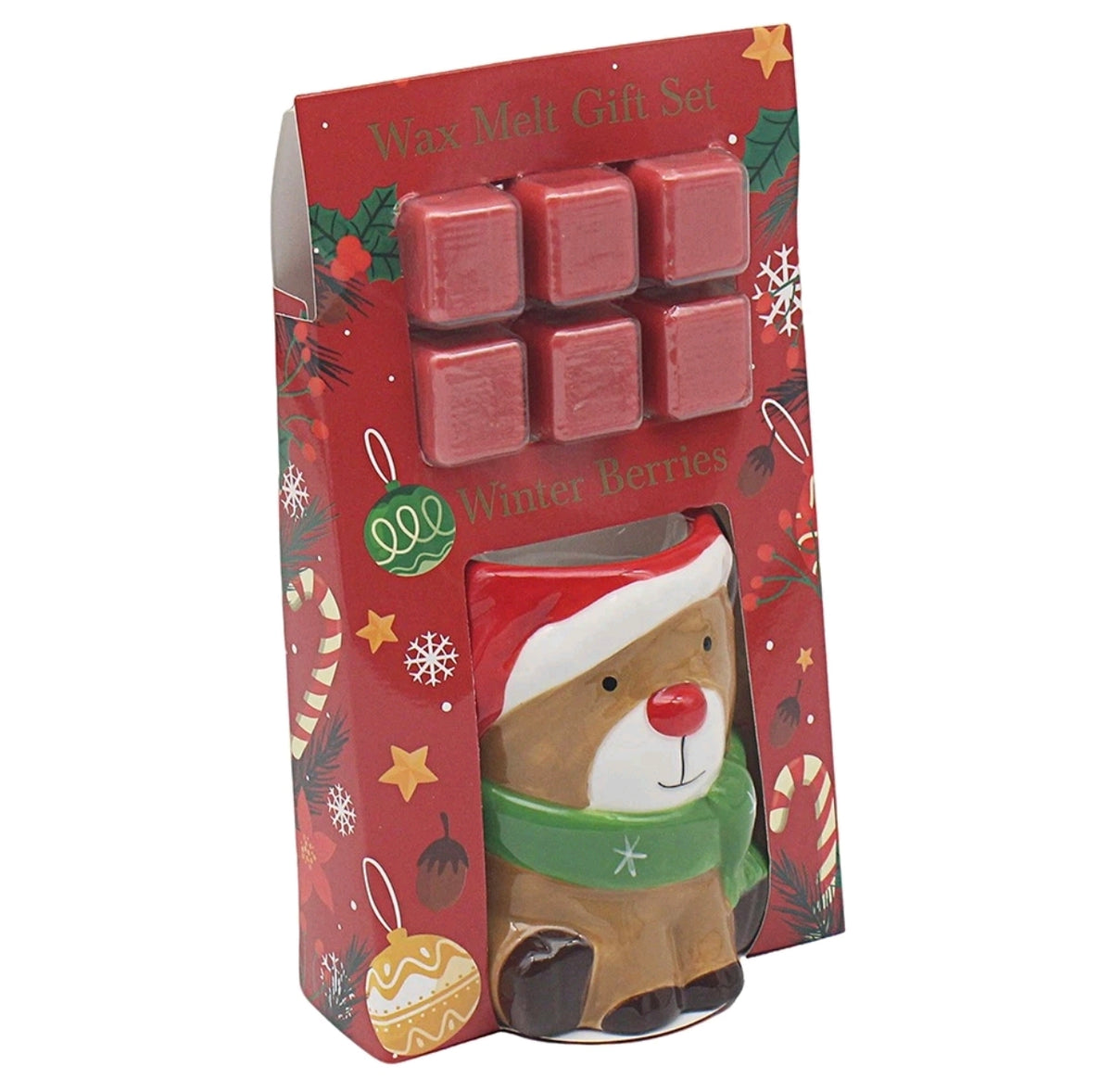 Rudolph Shaped Wax Burner & 6pc Wax Melts