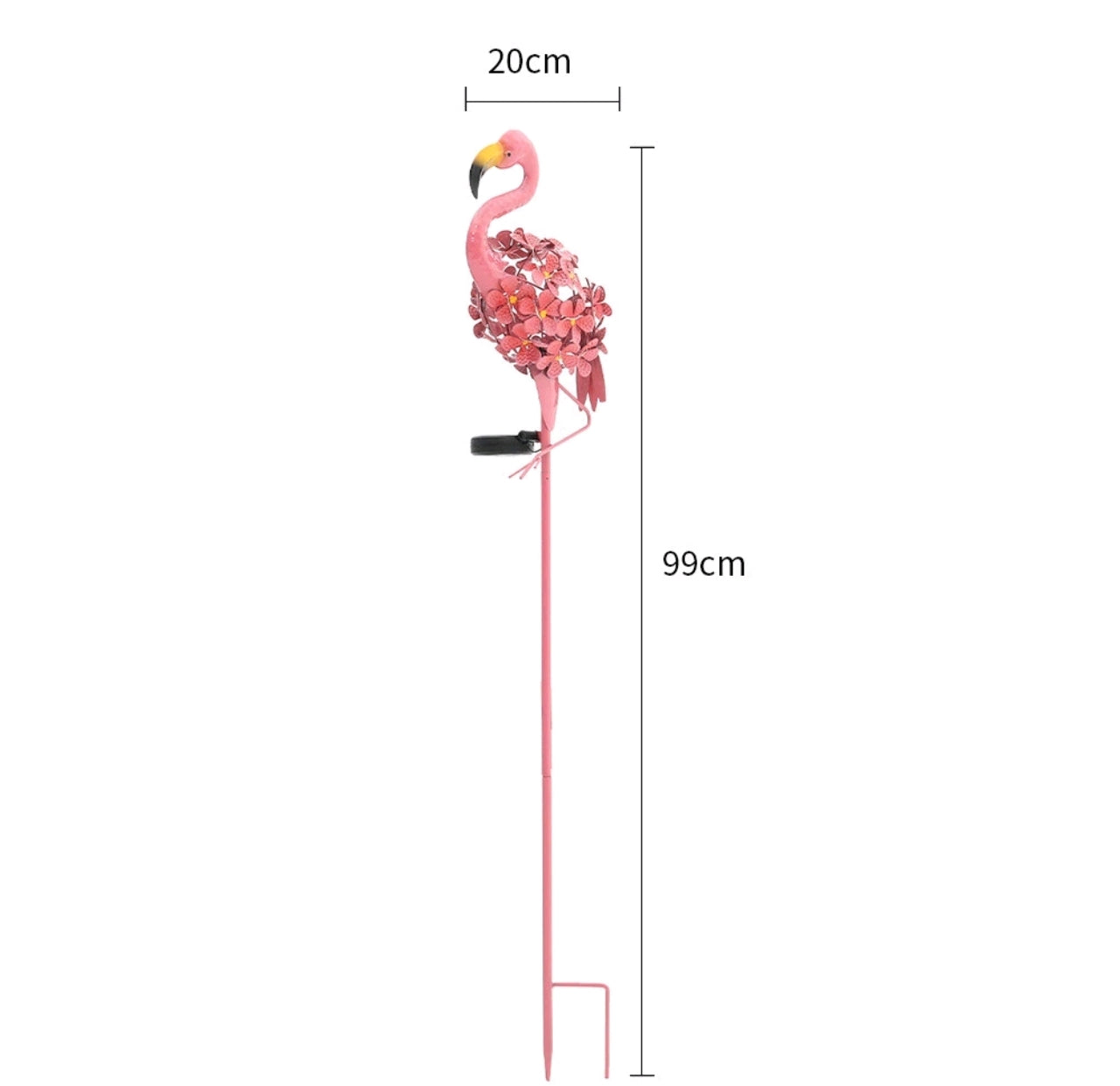 Solar Pink Flamingo Garden Stake Lights