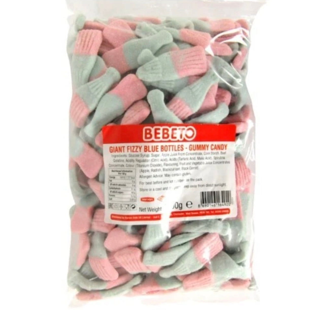 2kg Giant Fizzy Blue Bottles