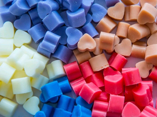 50x Mini Highly Scented Heart Melts