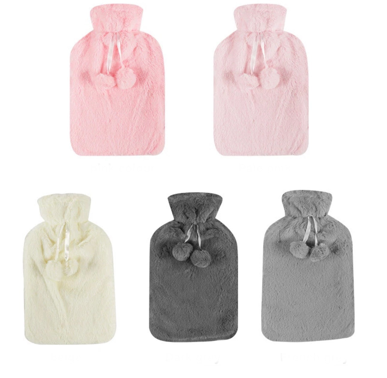 2L Hot Water Bottle & Plush Cover