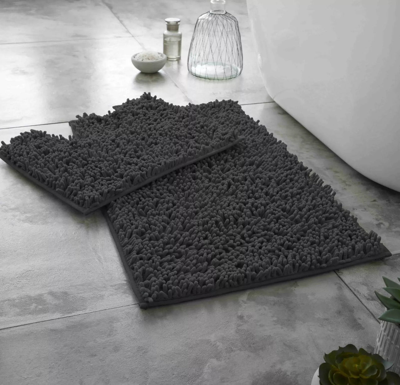 2pc Loop Bath Mat Set