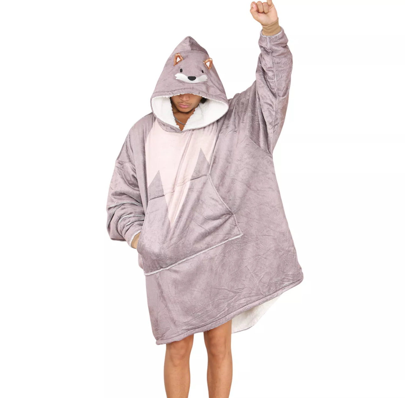 Unisex Adults Animal Hooded Blankets