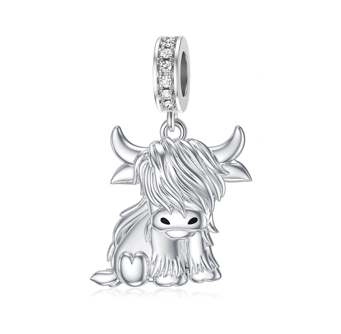 Highland Coo Dangle Charm