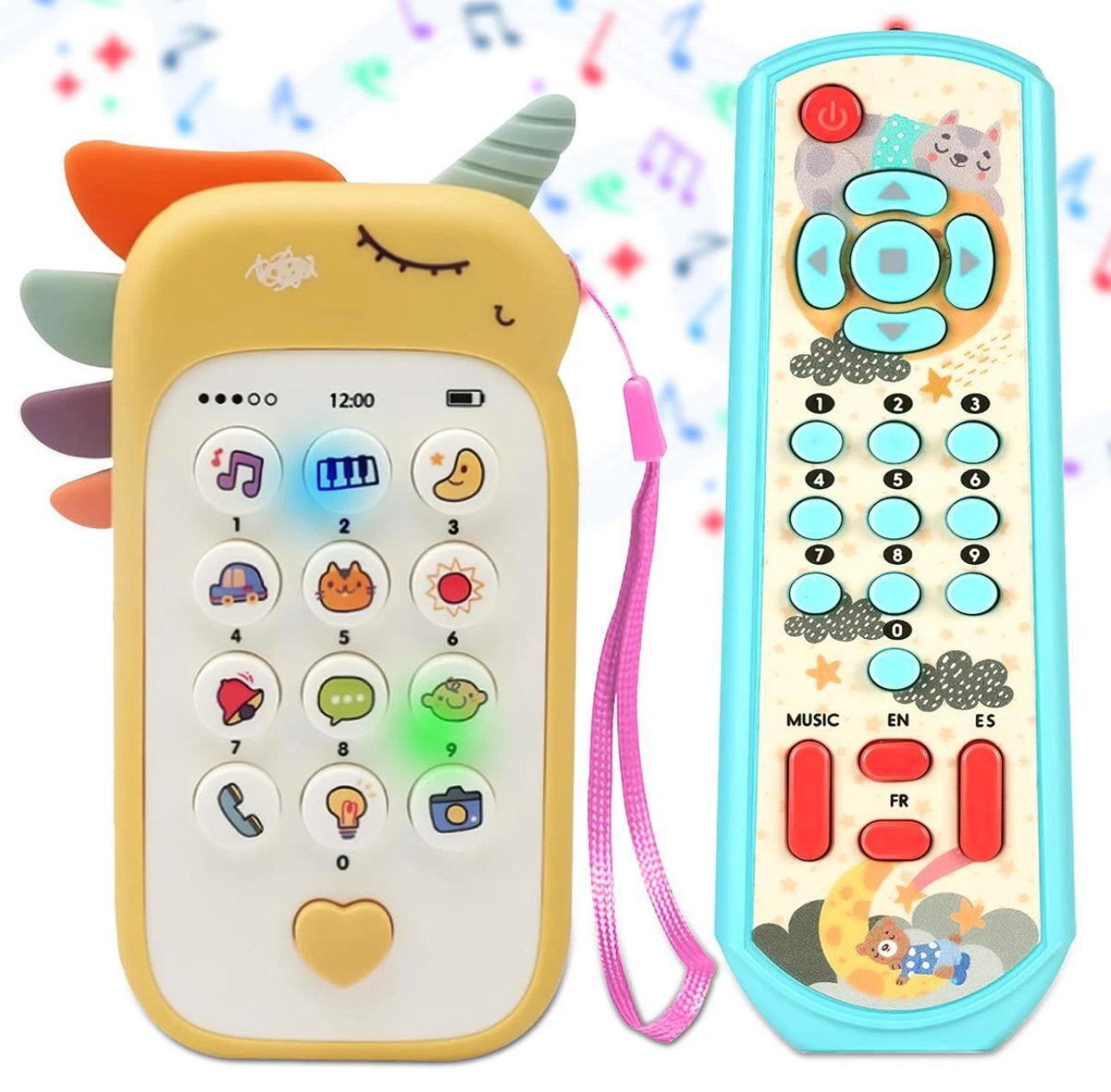 Baby Interactive Phone & Remote Control Toy Set