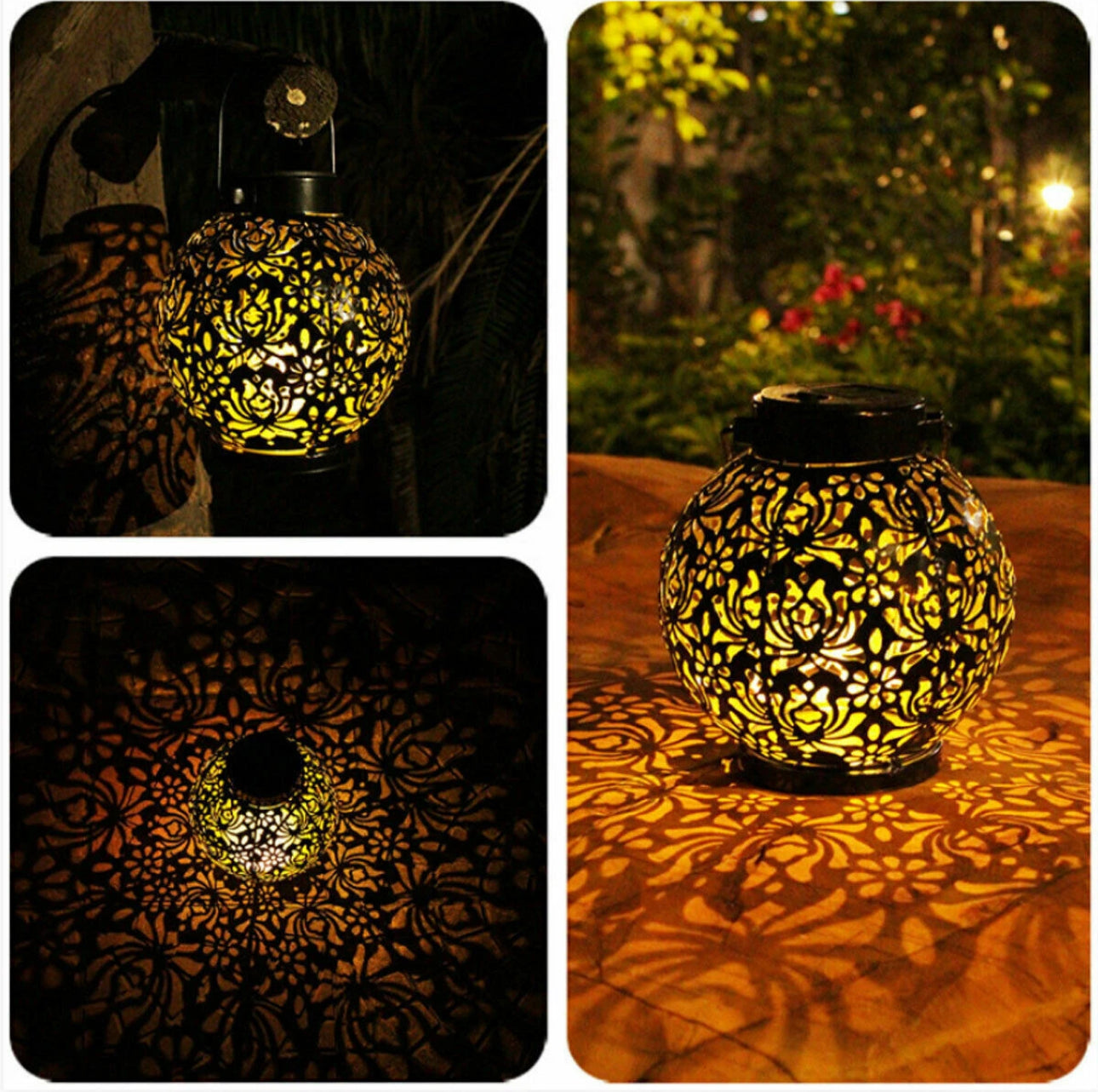 2pc Moroccan LED Lanterns