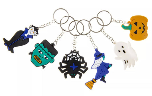 Set of 6 Halloween Keyrings