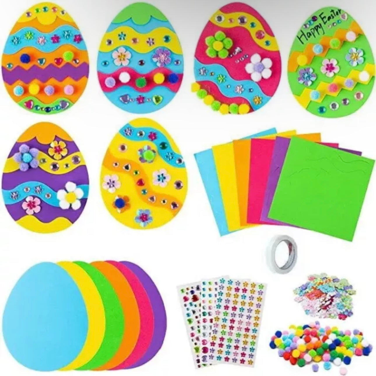 18pc Easter Crafting Kits