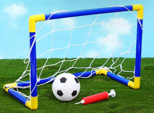 Mini Pop up Football Net, Ball & Pump