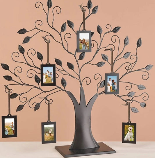 Family Tree Photo Frame With 6 Hanging Photo Frames