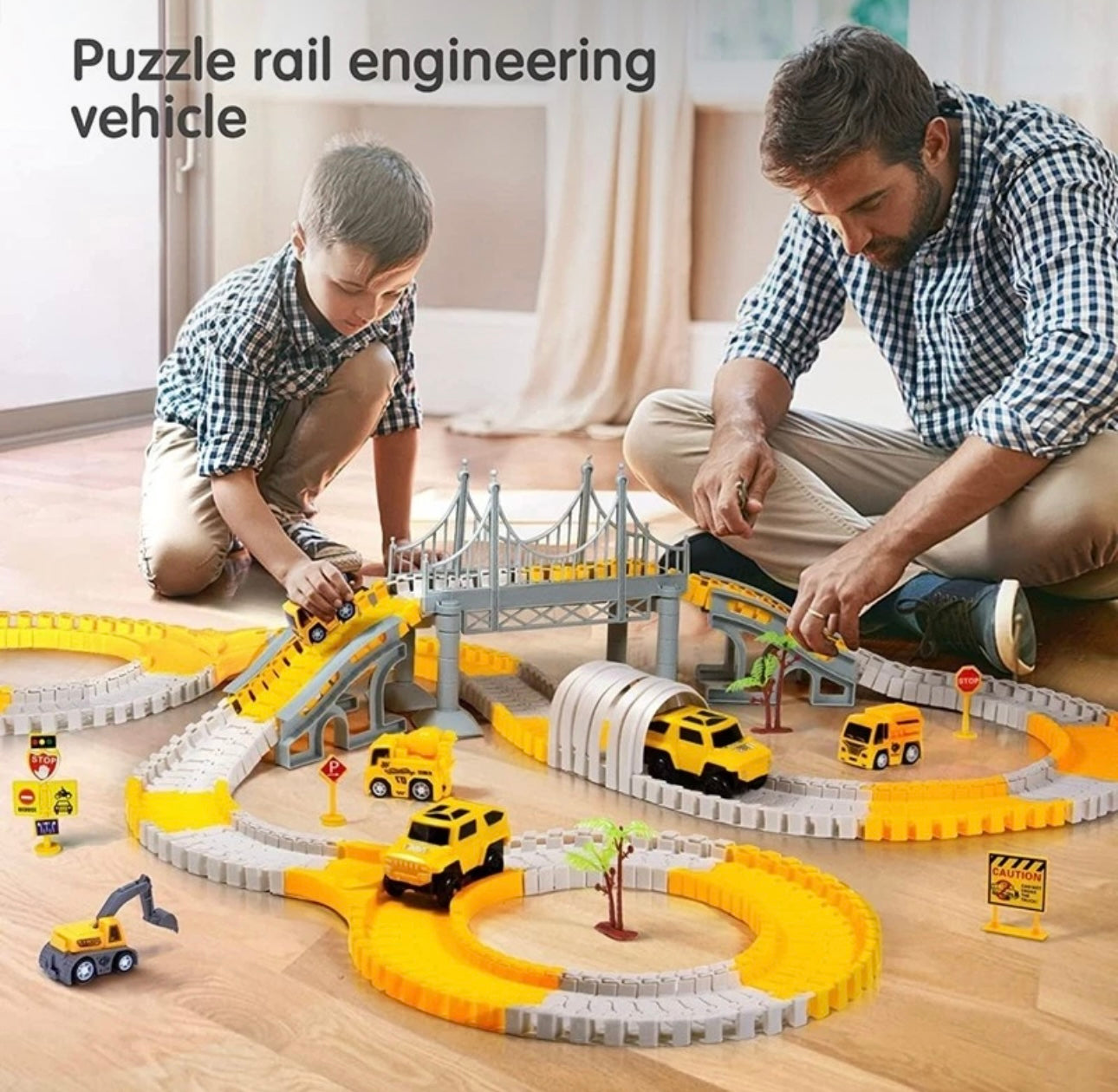259pc Construction Vehicle Track Set