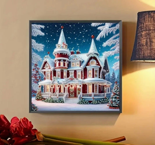 Christmas Mansion Diamond Art