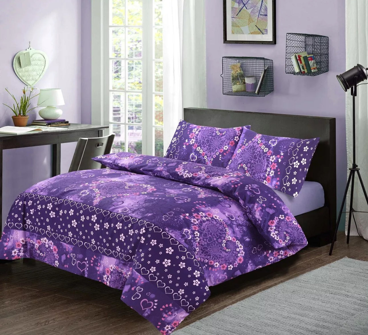 Jasmin Love Heart Duvet Set KING