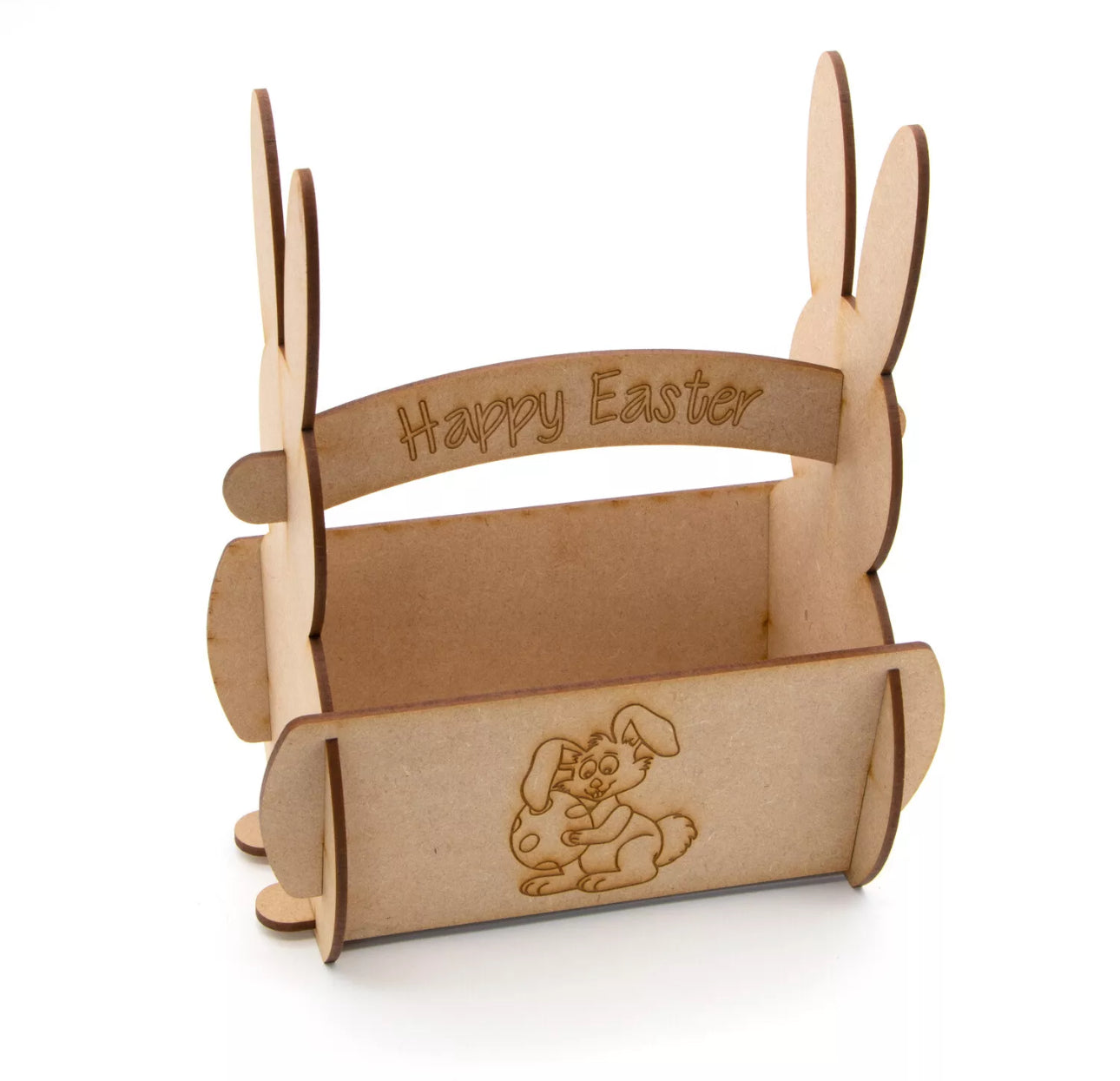 Easter Egg Bunny Basket MDF