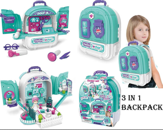 3-in-1 Doctor Back Pack Play Set