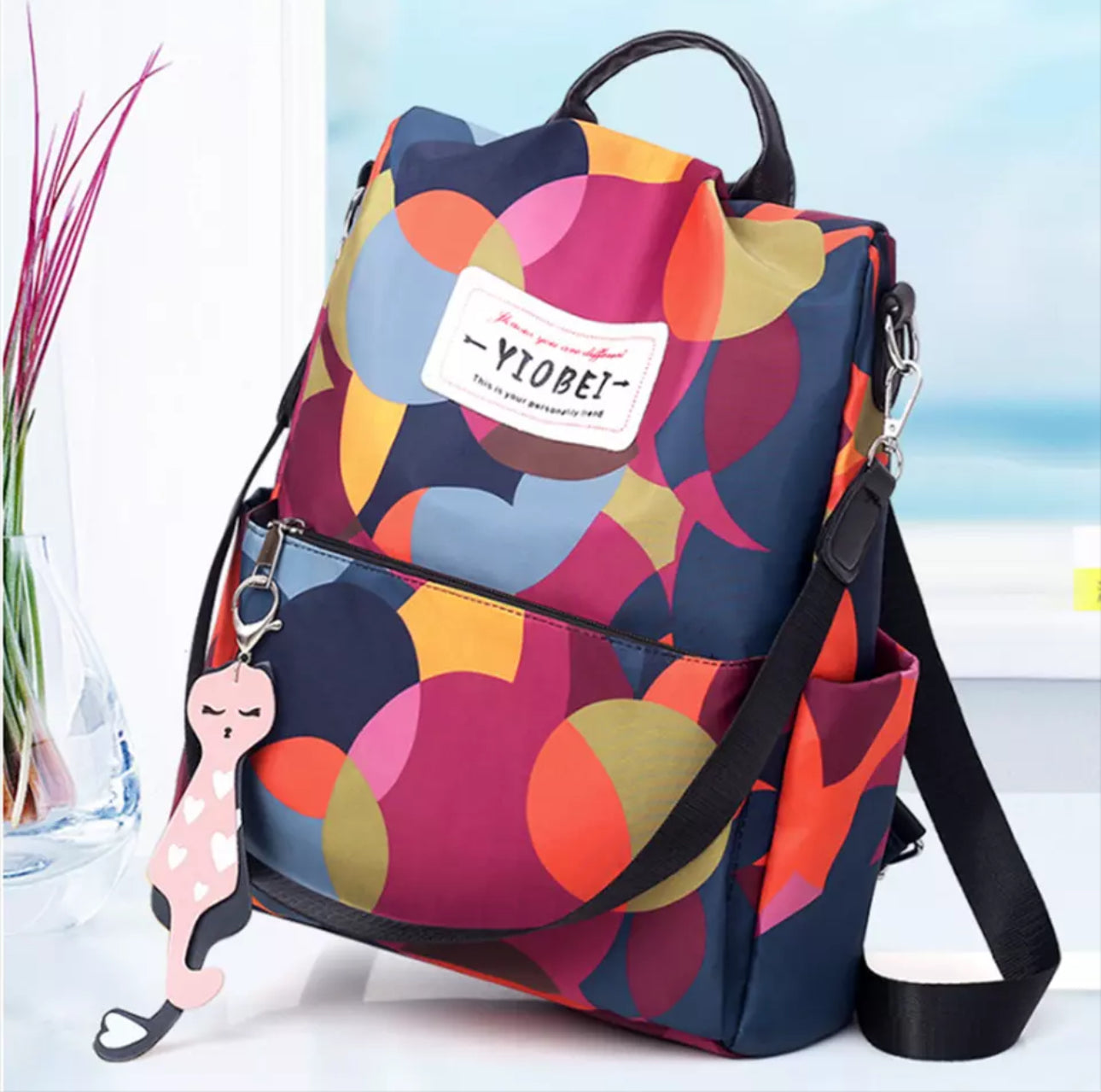 Multicoloured Ladies Backpack