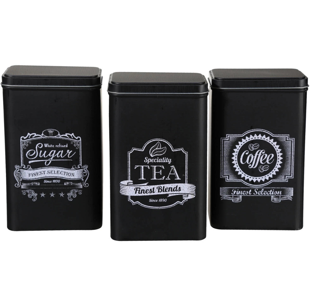 3pc Tea/Coffee/Sugar Canisters
