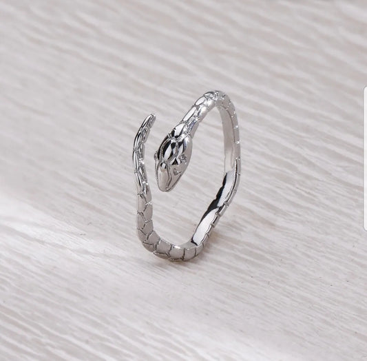 925 Sterling Silver Snake Ring