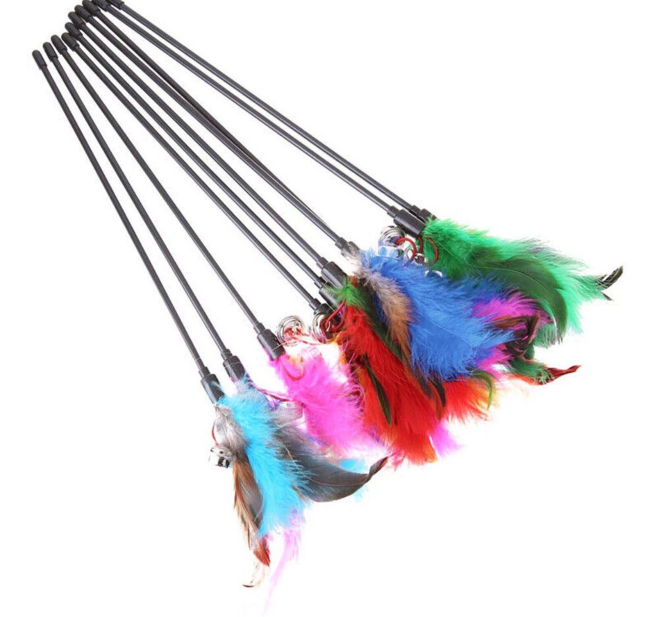5pc Cat Feather Toy