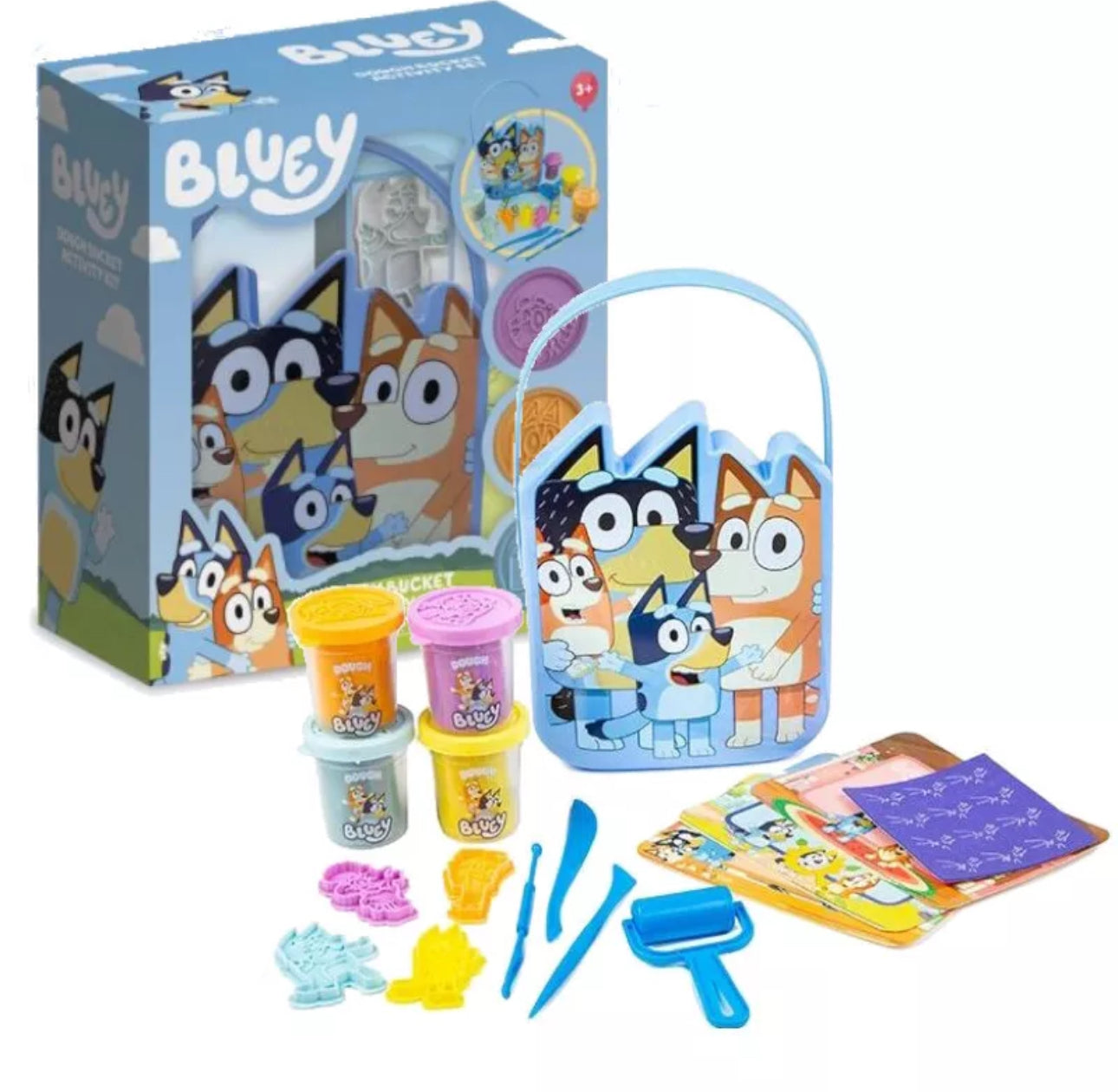 17pc Blue Dog Play Dough Kit