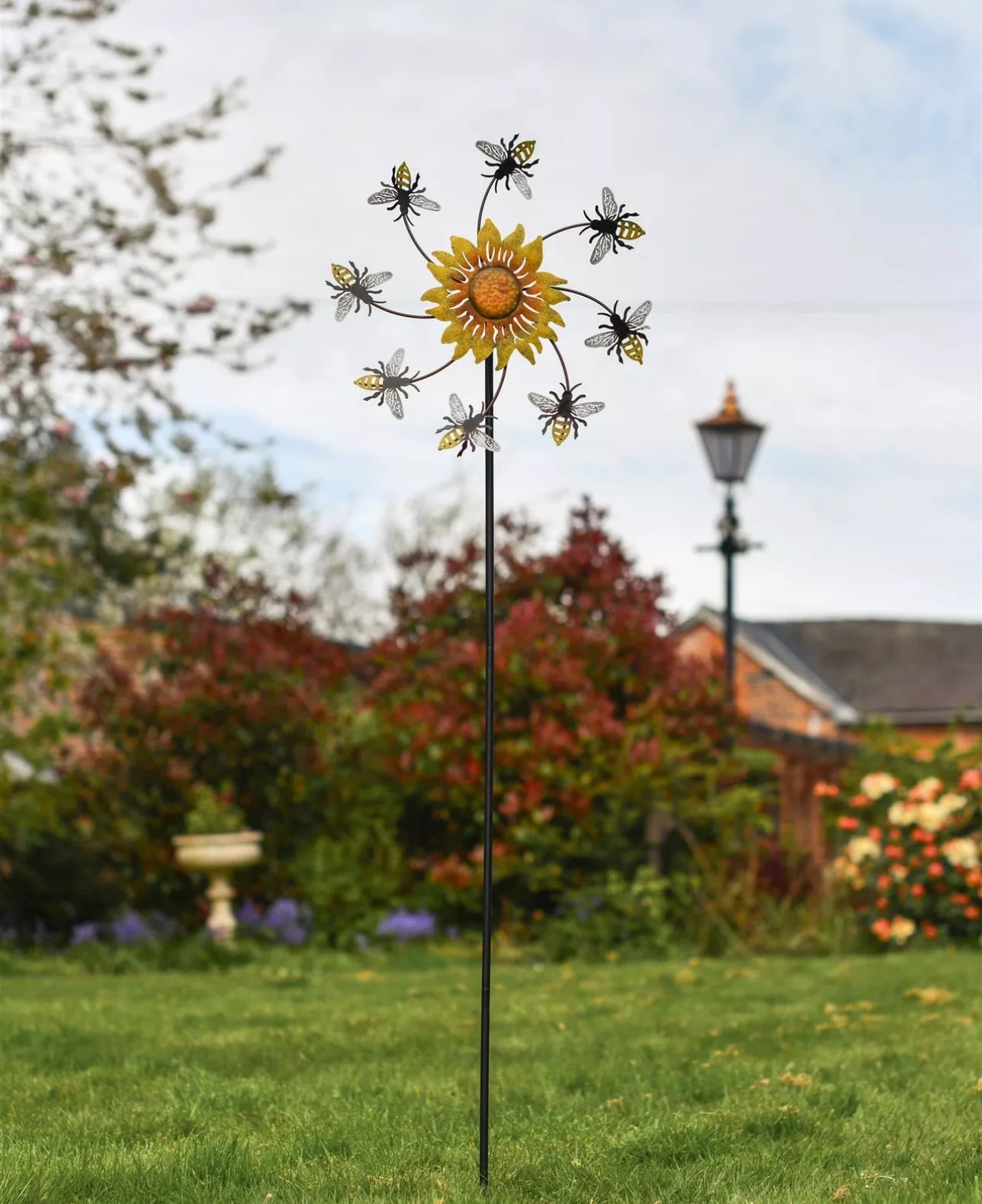 Sunflower & Bees Garden Spinner