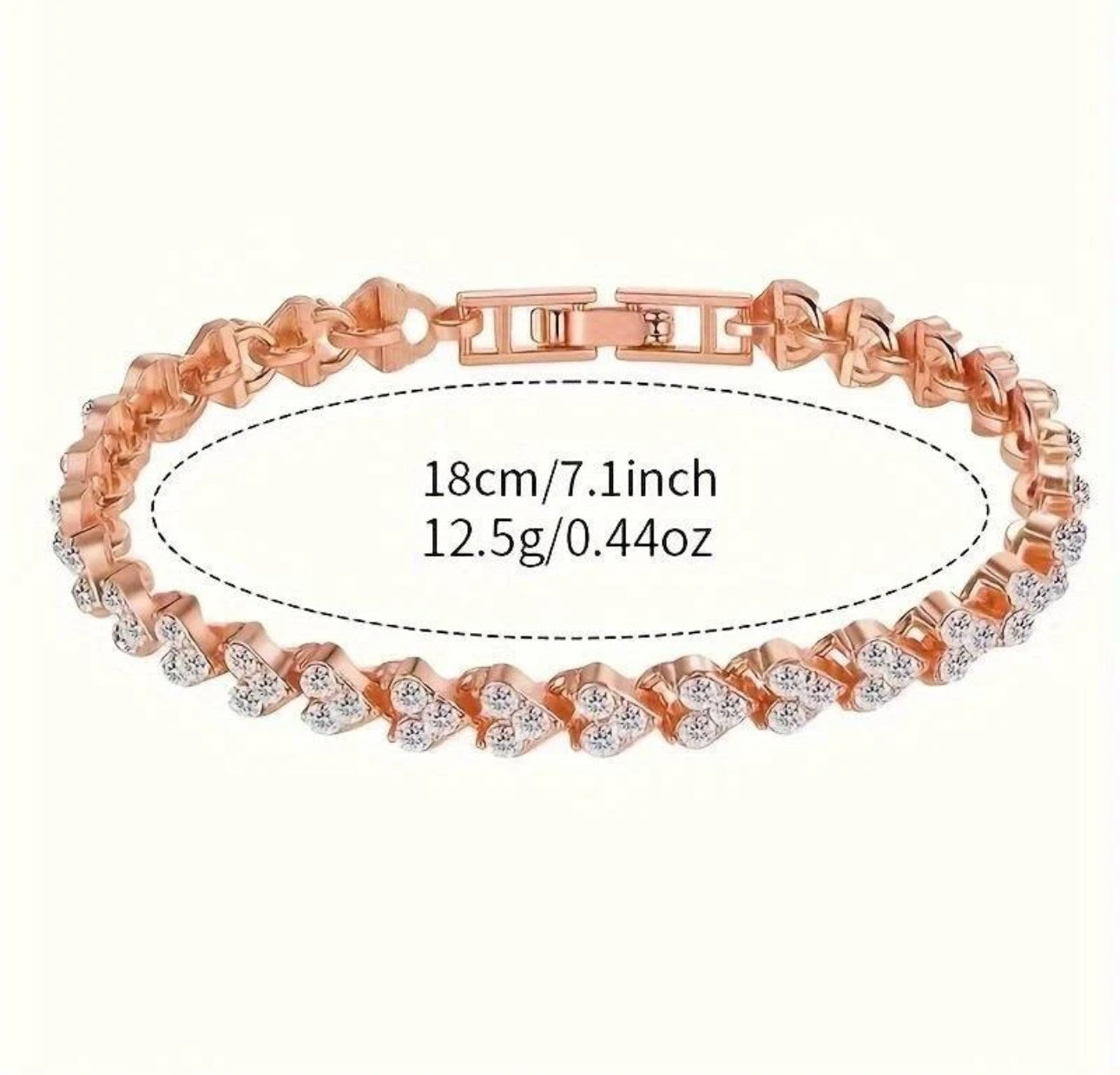 Ladies Watch & Rhinestone Bracelet