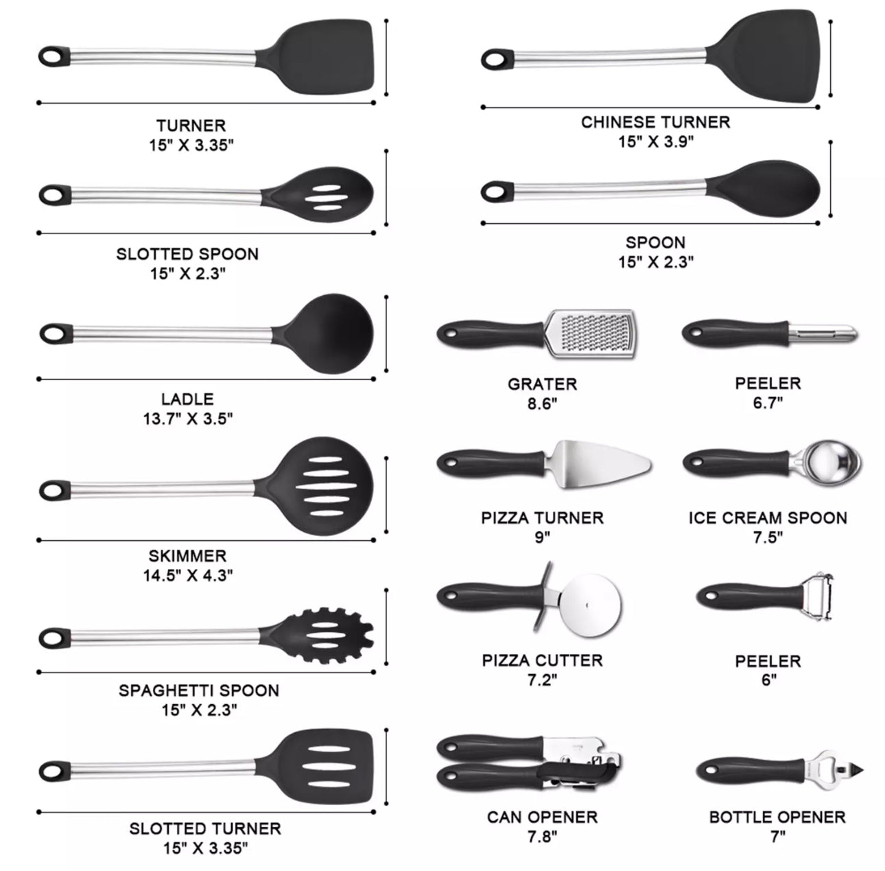 Ultimate 42pc Kitchen Utensils Set