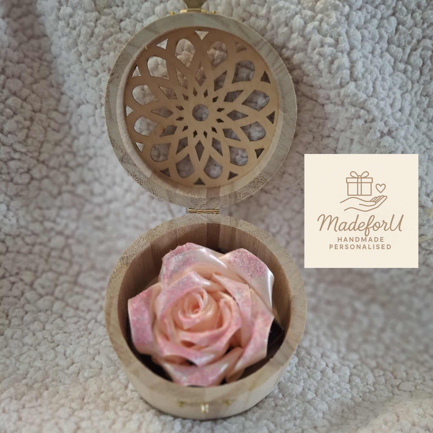 Infinity Rose In A Wooden Box