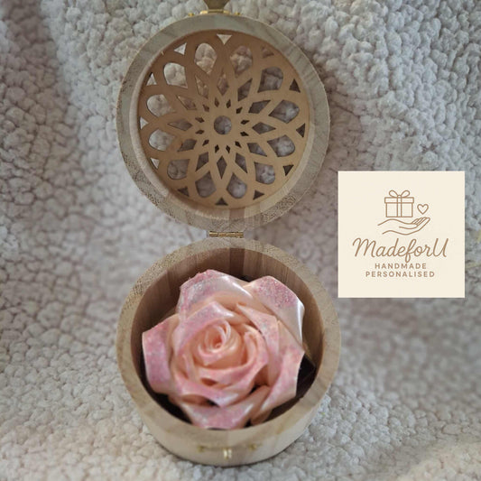 Infinity Rose In A Wooden Box