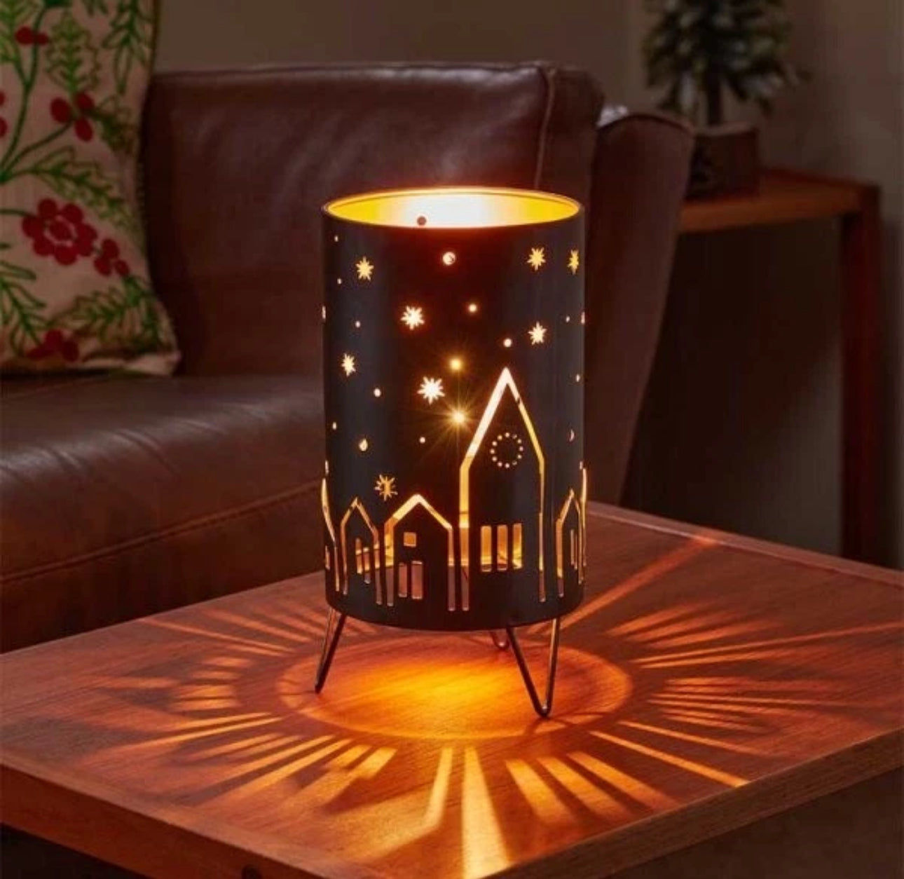 LED Winter Scene Lantern