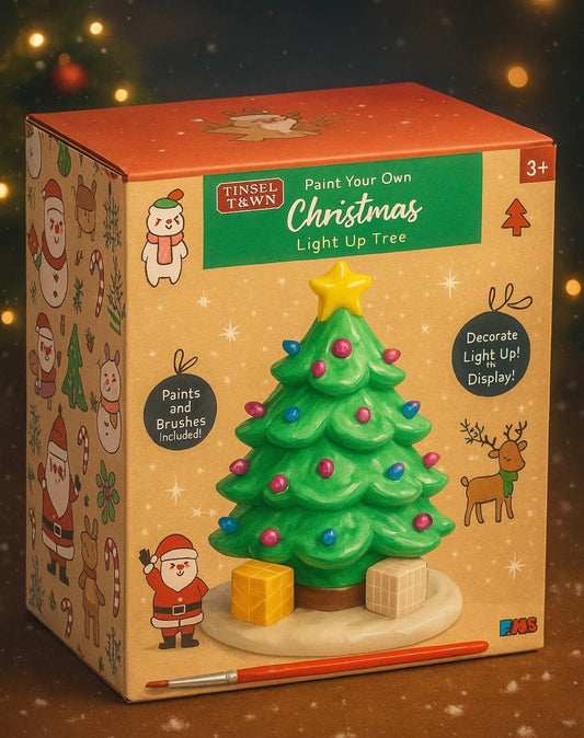 Paint Your Own Light Up Christmas Tree