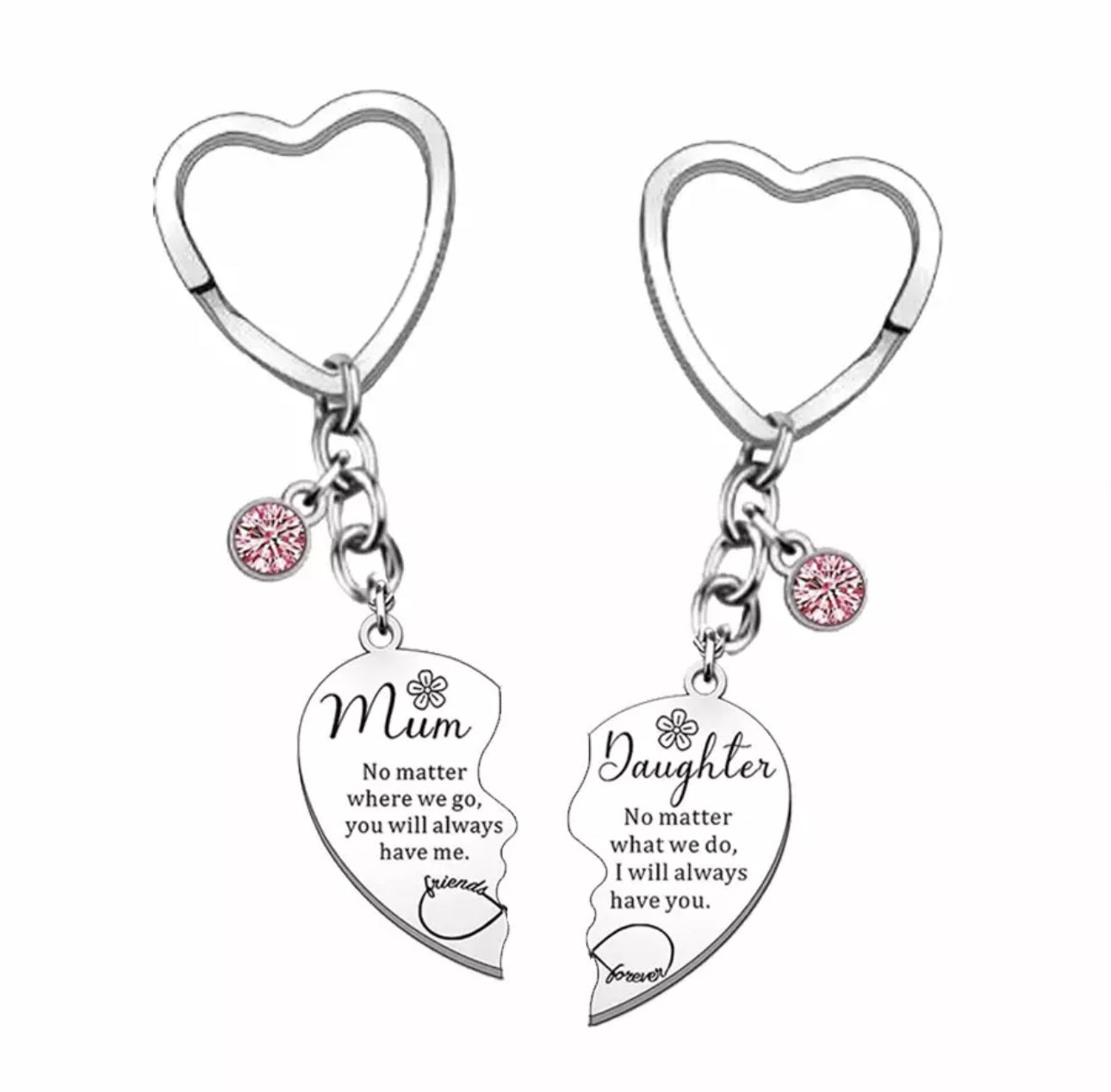 Mum & Daughter Keyrings