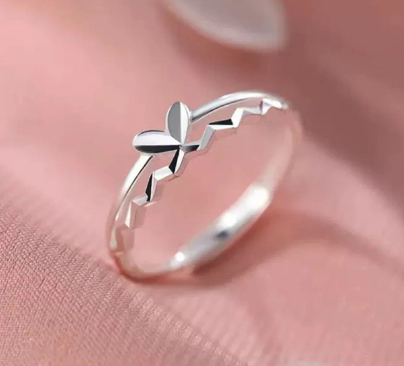 Love Adjustable Silver Ring