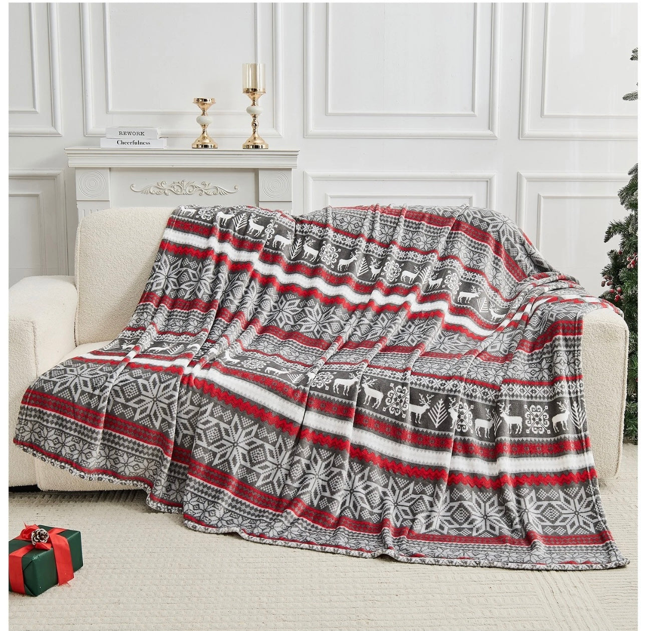Christmas Fleece Throw