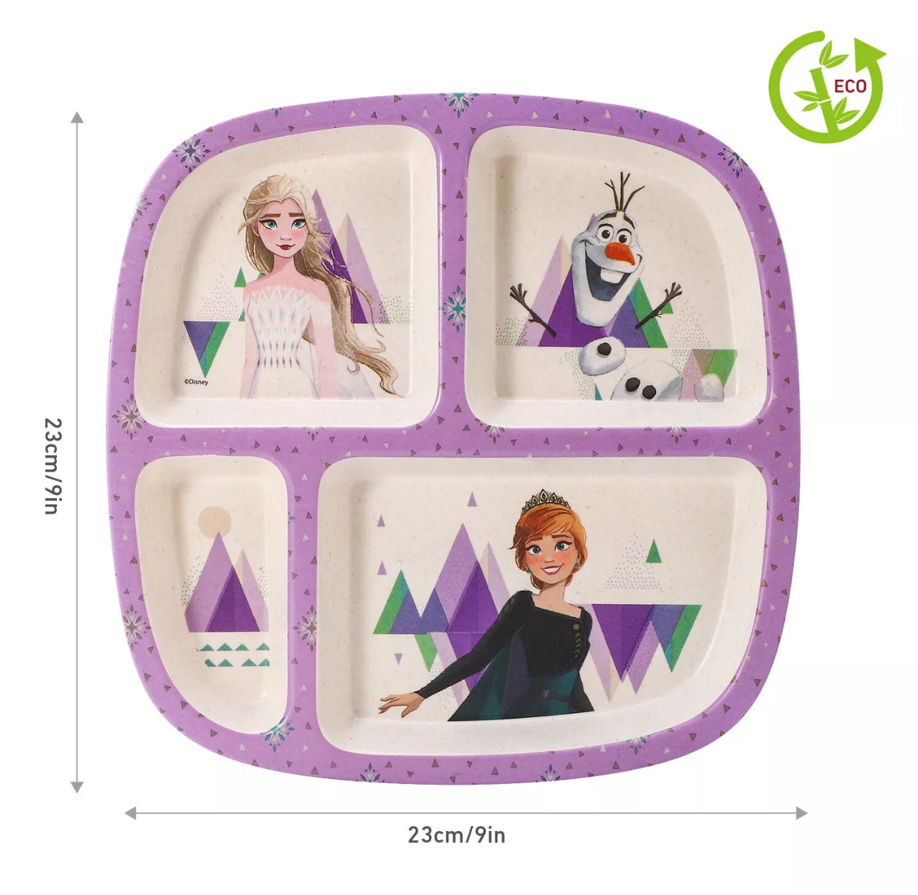 Ice Princess Sectioned Plate