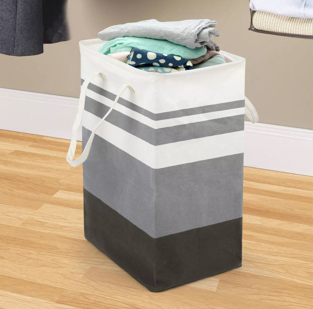 2x 75L Compact Laundry Baskets