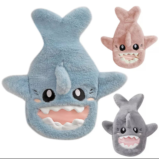 Cute Plush Shark Water Hot Bottle (With Cover)