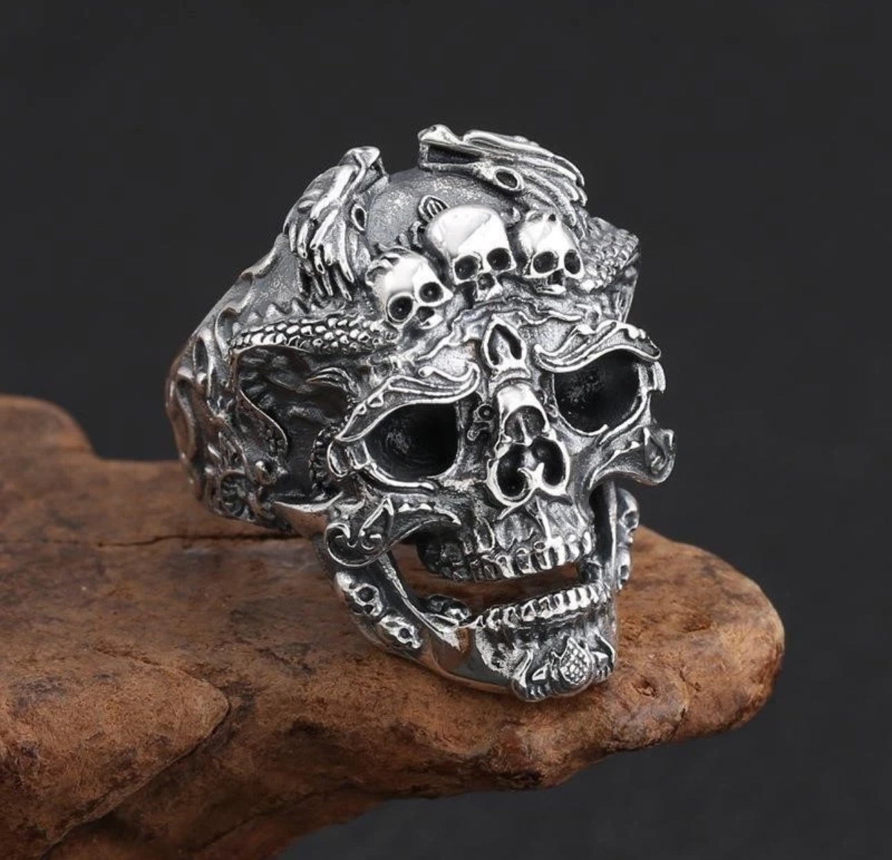 Skull Knuckle Ring