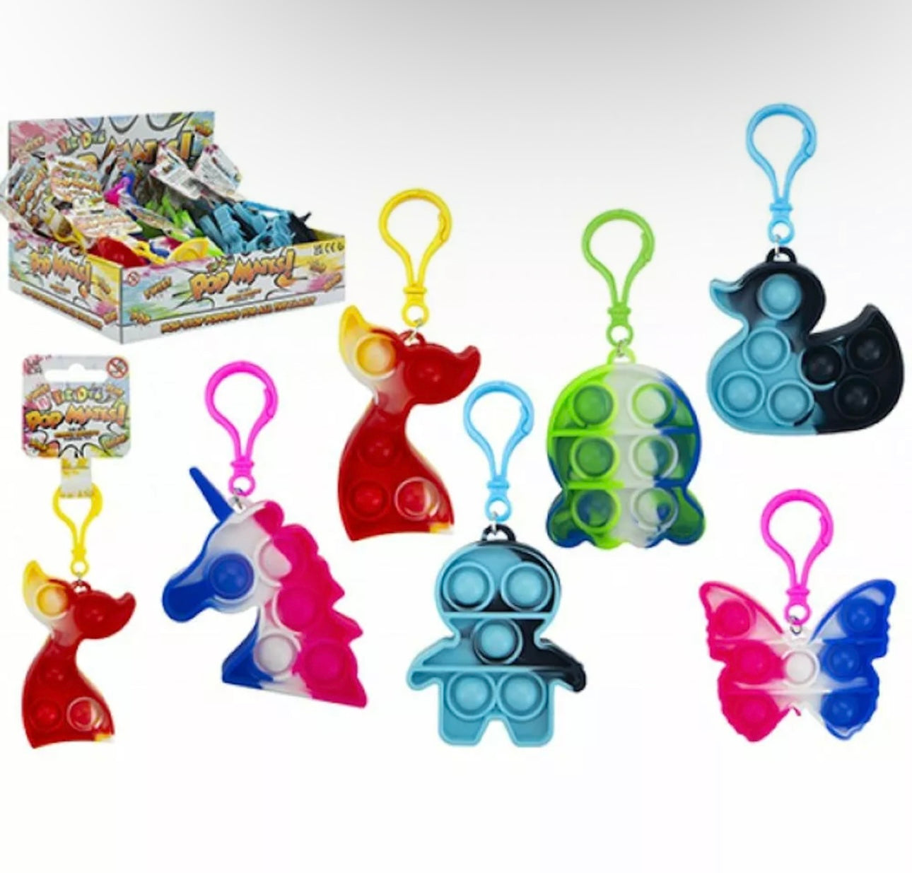 Fidget Popper Keyring (Random)