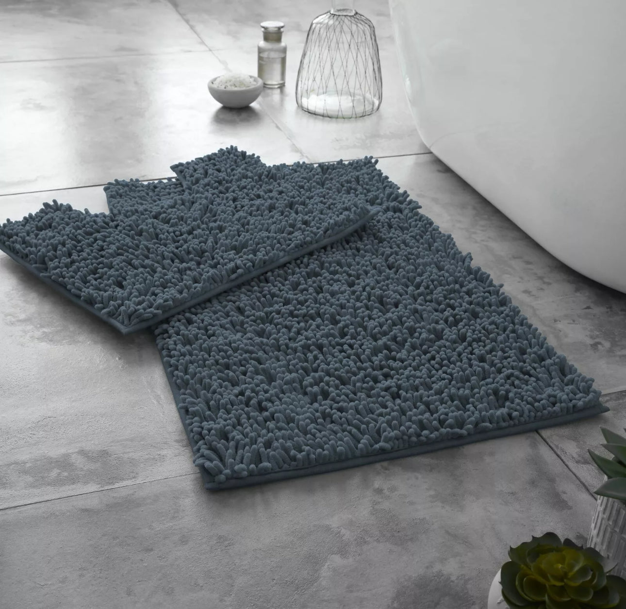 2pc Loop Bath Mat Set