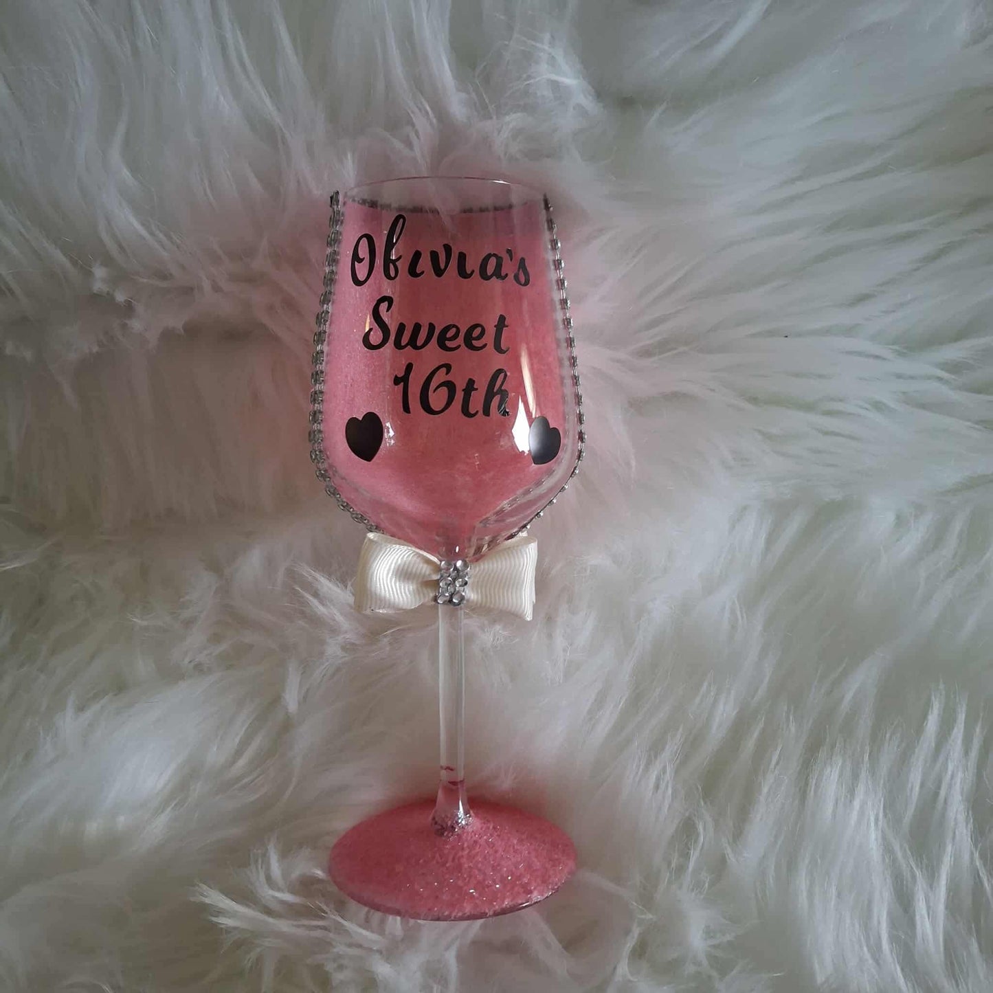 Personalised Glittery Glasses